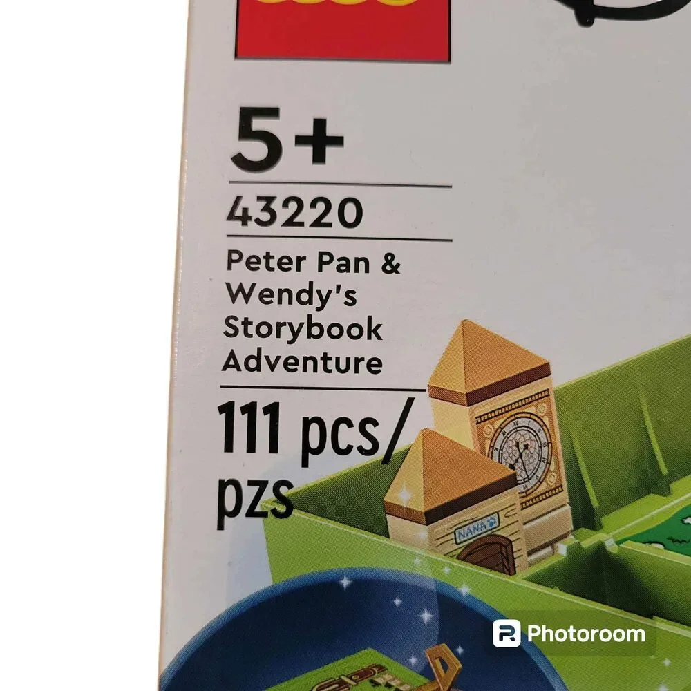 NEW LEGO 5+ Disney Peter Pan & Wendy Storybook Adventure 111 pieces 43220